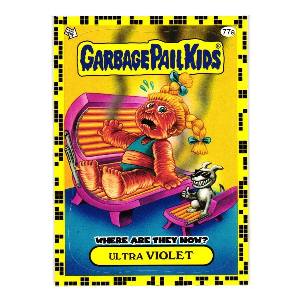 Garbage Pail Kids Where Are They Now Ultra Violet Trading Card Sticker 2011 GPK